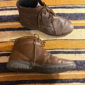 Cotswold Brown Leather Waterproof Ankle Boots Lace Up Casual Outdoor Womens